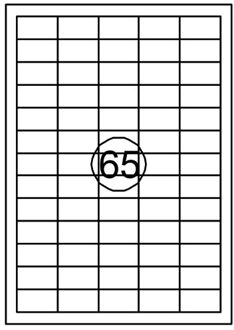 Quantore Etiket quantore 38x21.2mm 975st