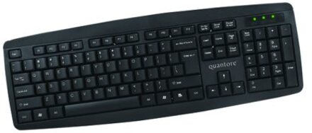 Quantore HK-6110 USB QWERTY Zwart, Zilver toetsenbord