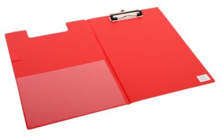 Quantore Klembord - Rood - A4 - Klembordmap - Penlus - 100 mm klem - Met omslag - Kaft - Insteekhoes