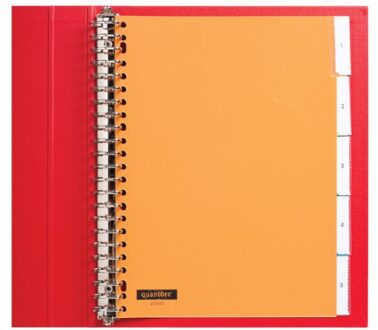 Quantore Tabbladen Quantore 23-gaats 5-delig met venster assorti PP