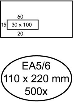 Quantore Vensterenvelop EA5/6 VL ZK Wit