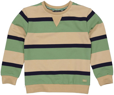 Quapi Jongens sweater berat aop stripe Beige - 140