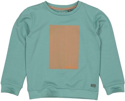 Quapi Jongens sweater - Teun - Groen oil - Maat 134/140