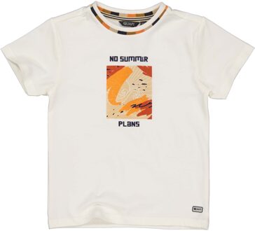 Quapi Jongens t-shirt - Bartu - Off wit - Maat 122/128