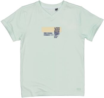 Quapi Jongens t-shirt - Bastijn - Aqua blauw - Maat 104