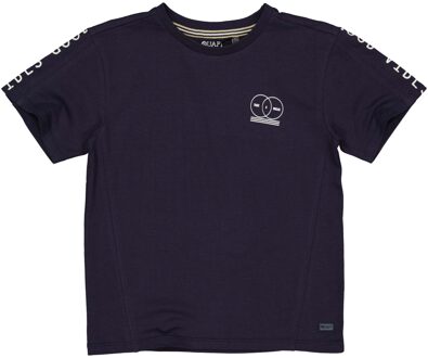 Quapi Jongens t-shirt - Bicker - Donker blauw - Maat 110/116