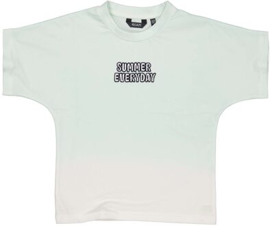 Quapi Jongens t-shirt - Birk - Aqua blauw - Maat 98