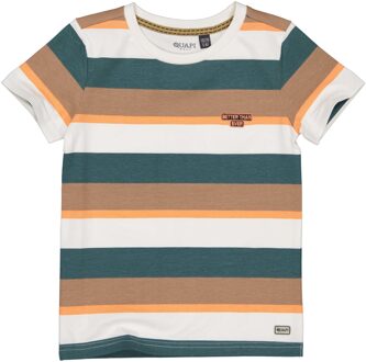 Quapi Jongens t-shirt qtalin aop multicolor stripe Beige - 92