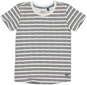 Quapi Jongens t-shirt qtamas aop off white stripe Ecru - 164