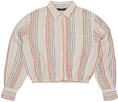 Quapi Meiden blouse kaori aop taupe stripe Beige - 176