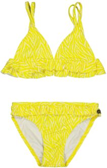 Quapi Meisjes bikini - Sanne - AOP zonnig geel zebra - Maat 110/116