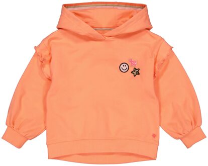 Quapi Meisjes hoodie amber coral fushion Oranje - 164