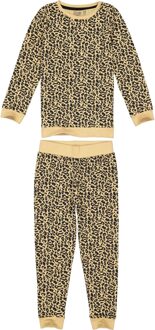 Quapi Meisjes pyjama Puck - AOP animal zand - Maat 122/128