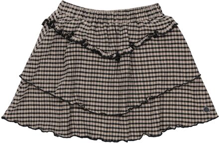 Quapi Meisjes rok - Domien - AOP Zand gestreept - Maat 110/116