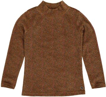 Quapi Meisjes shirt - Aloiswq232 - AOP animal bos bruin - Maat 104
