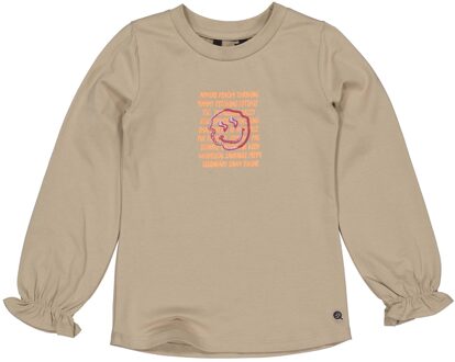 Quapi Meisjes shirt - Dien - Donker zand - Maat 134/140