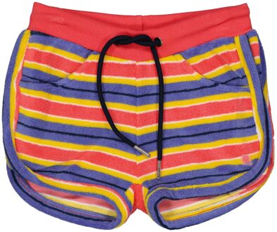Quapi Meisjes short - Marli - AOP roze koraal gestreept - Maat 134/140
