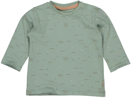 Quapi Newborn baby jongens shirt camilo aop warmlines Mintgroen - 50