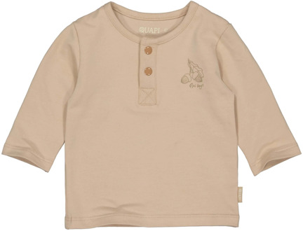 Quapi Newborn baby jongens shirt rafael Taupe - 68