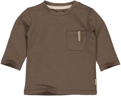 Quapi Newborn baby jongens shirt raoul dark Bruin - 50