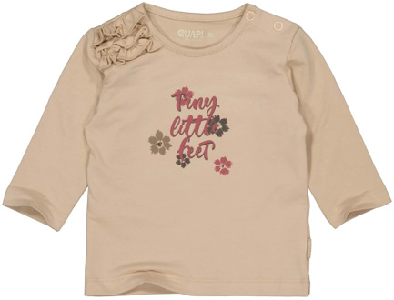 Quapi Newborn baby meisjes shirt rianne Taupe - 68