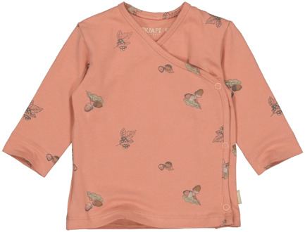 Quapi Newborn baby meisjes shirt robin aop rose nuts Roze - 62