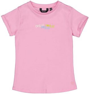 Quapi Zomer shirt meisjes - lilac paars - Femma - Maat 122/128