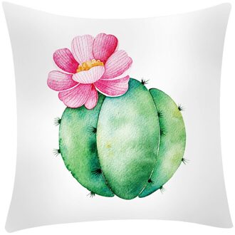 Quare Cactus Banana Leaf Print Kussensloop Polyester Sofa Auto Kussen Cover Home Decor