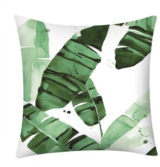 Quare Cactus Banana Leaf Print Kussensloop Polyester Sofa Auto Kussen Cover Home Decor