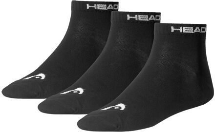 Quarter Sock Black 3-pack-35-38 Zwart - 35/38