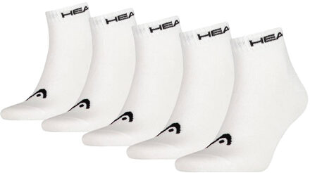Quarter sokken 5-pack Wit-39/42