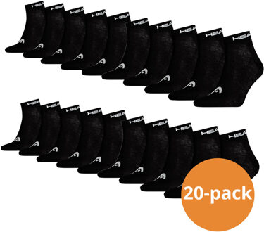Quarter sokken - Unisex Enkelsokken - 20 Paar Witte Sokken - Maat 39/42