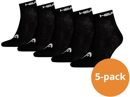 Quarter sokken - Unisex Enkelsokken - 5 Paar Witte Sokken - Maat 35/38