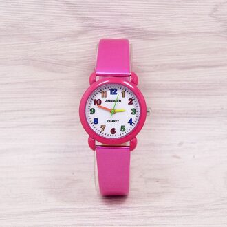 Quartz Candy Digitale Simple Kids Jongens Meisjes Student Horloge Horloge Relojes Montres Kol Saati roos