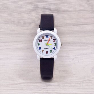 Quartz Candy Digitale Simple Kids Jongens Meisjes Student Horloge Horloge Relojes Montres Kol Saati zwart