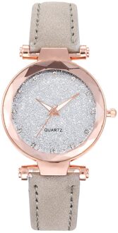 Quartz Horloges Modieuze Star Sky Prachtige Diamanten Retro Lederen Band Quartz Dames Horloge Relogio Feminino Montre Femme
