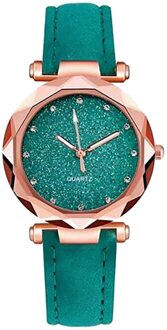 Quartz Horloges Modieuze Star Sky Prachtige Diamanten Retro Lederen Band Quartz Dames Horloge Relogio Feminino Montre Femme
