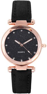 Quartz Horloges Modieuze Star Sky Prachtige Diamanten Retro Lederen Band Quartz Dames Horloge Relogio Feminino Montre Femme