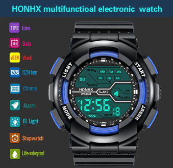 Quartz Movement Waterproof Watch Boy LCD Digital Stopwatch Rubber Sport Wrist Watch High Quality Wristwatches