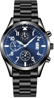 Quartz Wristwatch Luminous HEZHUKEJI Men's Watches Classic Calendar Mens Business Steel Watch Relogio Masculino Popular Saati Ho