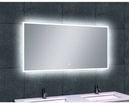 Quatro Dimbare Led Spiegel 120X60 cm Aqua Splash