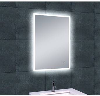 Quatro Led Spiegel 70X50 cm Aqua Splash