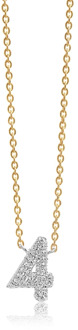Quattro Ketting in 925 Sterling Zilver met 18k Goud Plating Sif Jakobs Jewellery , Yellow , Dames - ONE Size