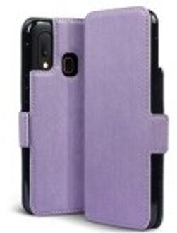 Qubits slim wallet hoes - Samsung Galaxy A20e - Paars