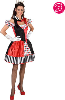 Queen Of Cards Jurk Premium Kort Multikleur - Print