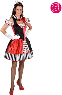 Queen Of Cards Jurk Premium Kort Multikleur - Print
