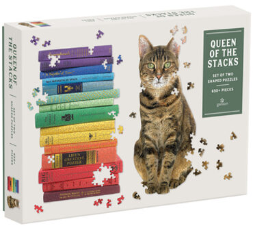 Queen of the Stacks 2-in-1 Shaped Puzzle Set
