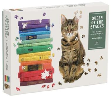 Queen of the Stacks 2-in-1 Shaped Puzzle Set