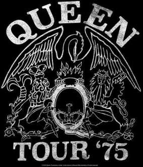 Queen Tour 75 Men's T-Shirt - Black - 4XL Zwart