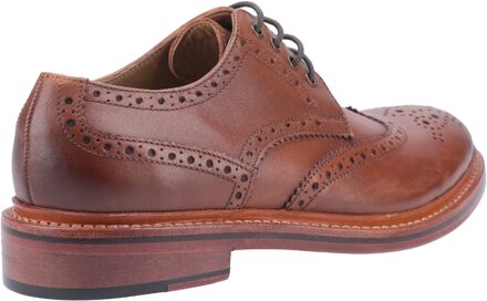 Quenington Bruine Leren Veterschoenen Voor Heren - EU 46 / UK 11
